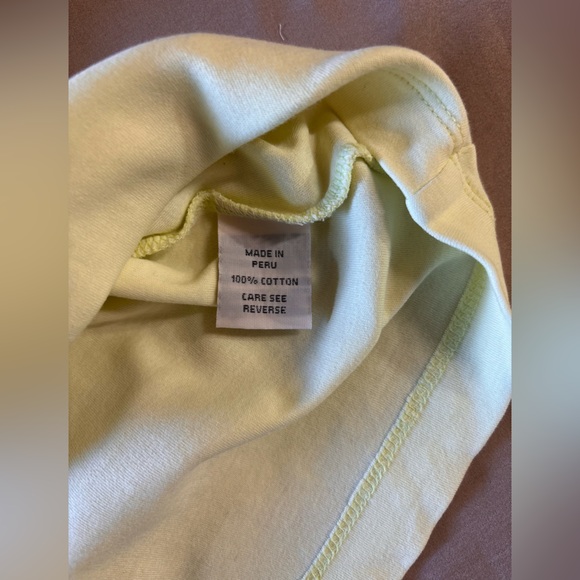 NWOT alpaca Light Yellow Casual top - Picture 6 of 7